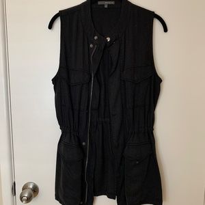 Matty M Sleeveless Cargo Cardigan Vest | Small